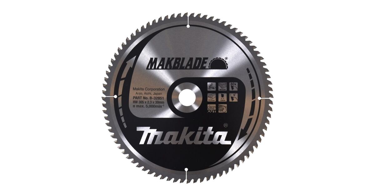 MAKITA B-32851 Pilový Kotouč 305mm*30mm 80Z (old=B-09086) - Nářadí Hornig