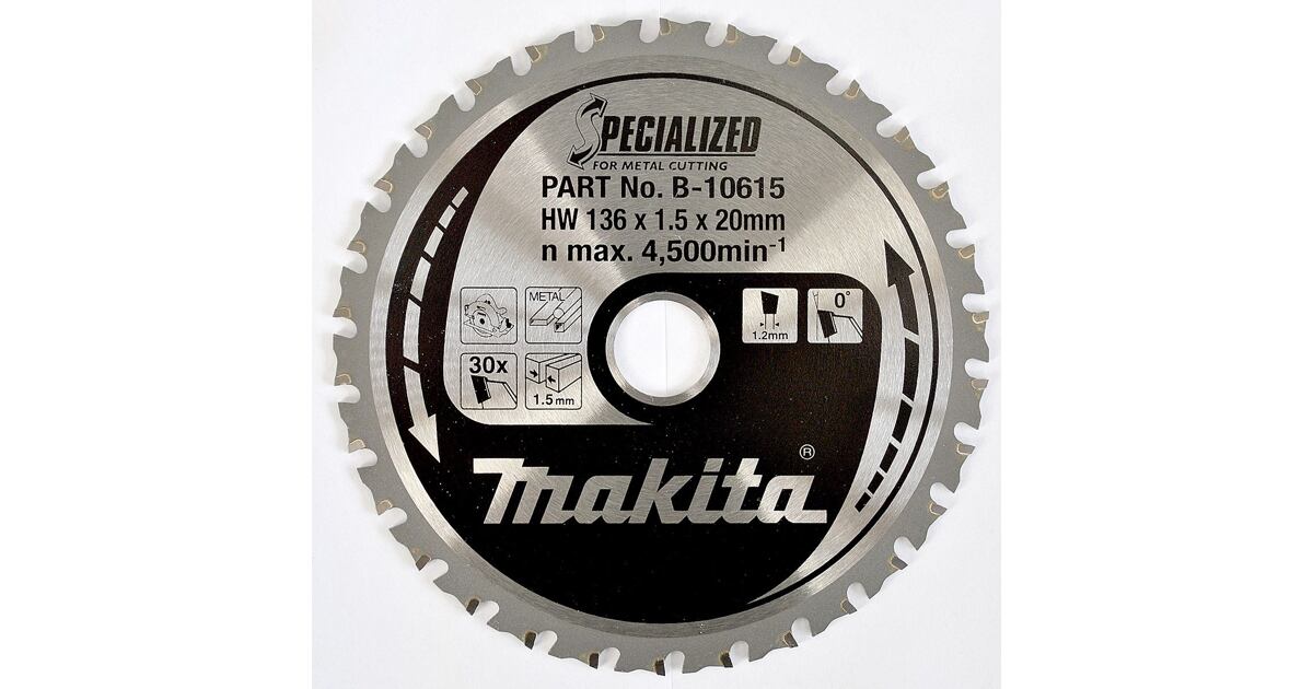 MAKITA B-33526 Pilový Kotouč 136mm*20mm 30Z Na Kov (old=B-10615 ...