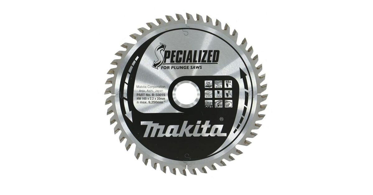 MAKITA B-33015 Pilový Kotouč 165mm*20mm 48WZ HM (old =B-09298) - Nářadí ...