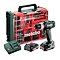 METABO SB 18 L set aku příklepová vrtačka 18V/2*2Ah, 50Nm, 450-1800 ot./min.,  mobilní dílna 78ks