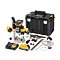 DeWalt DCW620H2 aku bezuhlíková horní fréza 18V/2*5Ah, kleštiny 8+12mm, 11000-23000 ot./min., PWST