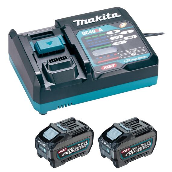 MAKITA 1911V6-0 aku sada XGT 40V, 2* aku BL4050F + 1* nabíječka DC40RA, karton