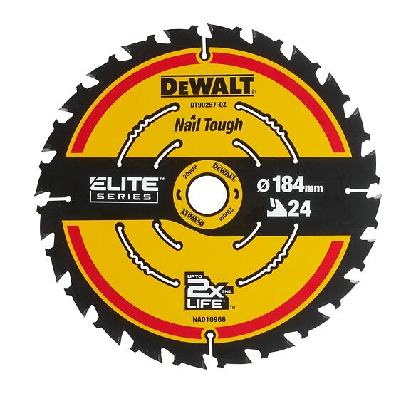 DeWalt DT90257 pilový kotouč 184*20mm, 24Z ATB +20° univerzální řez