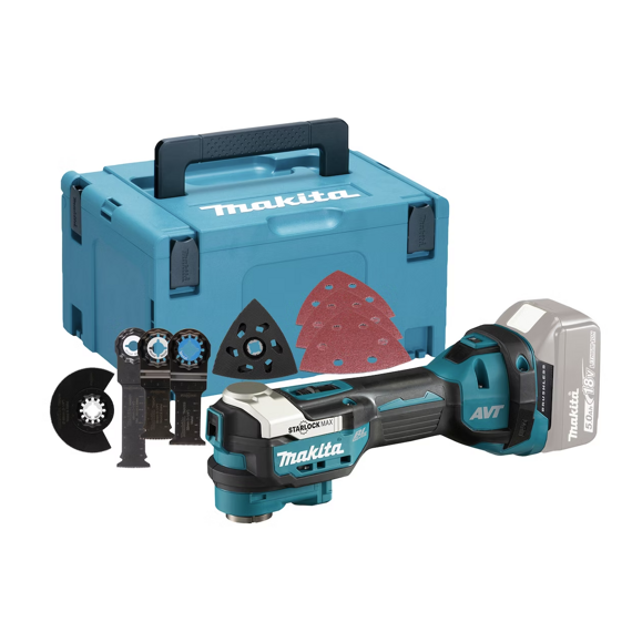 MAKITA DTM52ZJX4 aku Multi Tool STARLOCK MAX 18V s příslušenstvím, MAKPAC, bez baterie