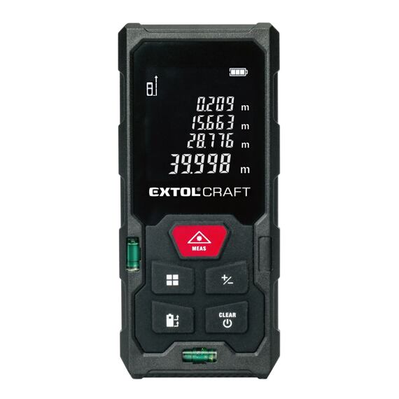 EXTOL CRAFT laserový měřič vzdáleností 50m, 0,05 - 50m, 920202