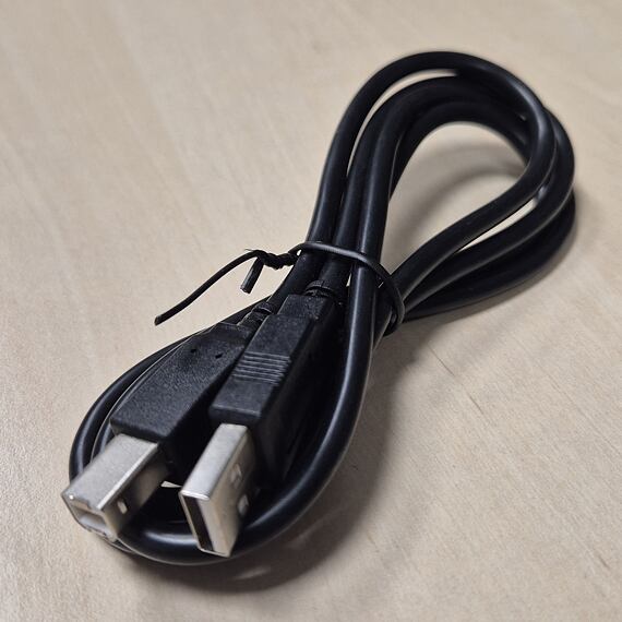 USB A-B kabel propojovací, 1m, černý