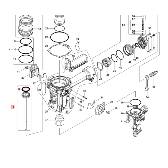 MAKITA 135719-3 řízení AN935H