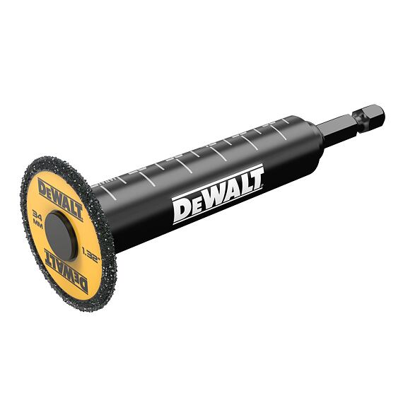 DeWalt DT20563 diamantový řezák trubek 34mm, stopka 1/4" 6-tihran, pro stavební materiály