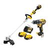 DeWalt DCMST561DCD aku set DCMST561 + DCD791, 18V/2*5Ah, aku strunová sekačka + aku vrtačka