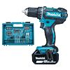 MAKITA DDF482RFX1 aku vrtačka 18V/2*3Ah Li-ion, 62Nm, kufr s příslušenstvím 74ks